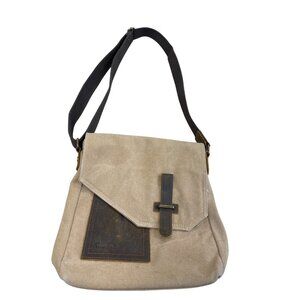 Vaschy Canvas & Leather Crossbody Messenger Bag 12x12 SKU 7489